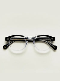 Moscot Lentosh Optical Glasses in Black Crystal Color