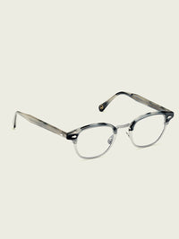 Moscot Lentosh-MAC Optical Glasses in Tortoise/Silver Color