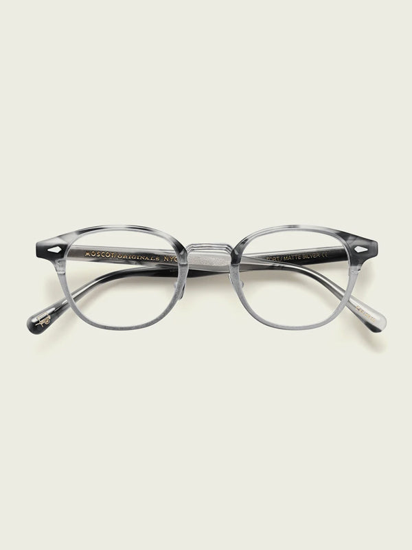 Moscot Lentosh-MAC Optical Glasses in Tortoise/Silver Color