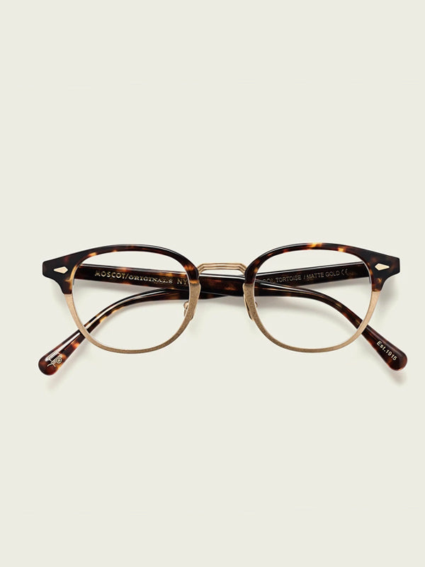 Moscot Lentosh-MAC Optical Glasses in Tortoise/Matte Gold Color