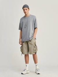 Mid Grey Basic Oversized T-Shirt 2
