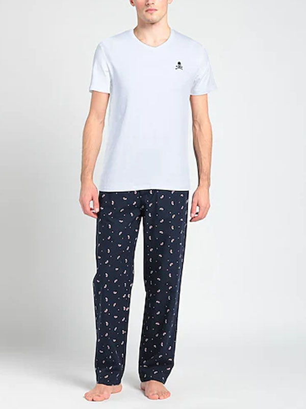 Philipp Plein V-Neck Undershirt in White Color 2