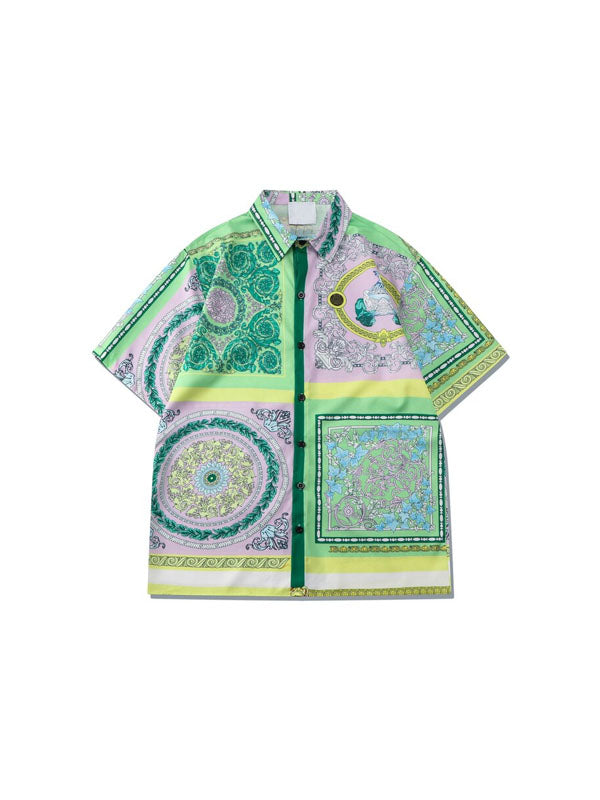 Print Shirt & Shorts Set 2