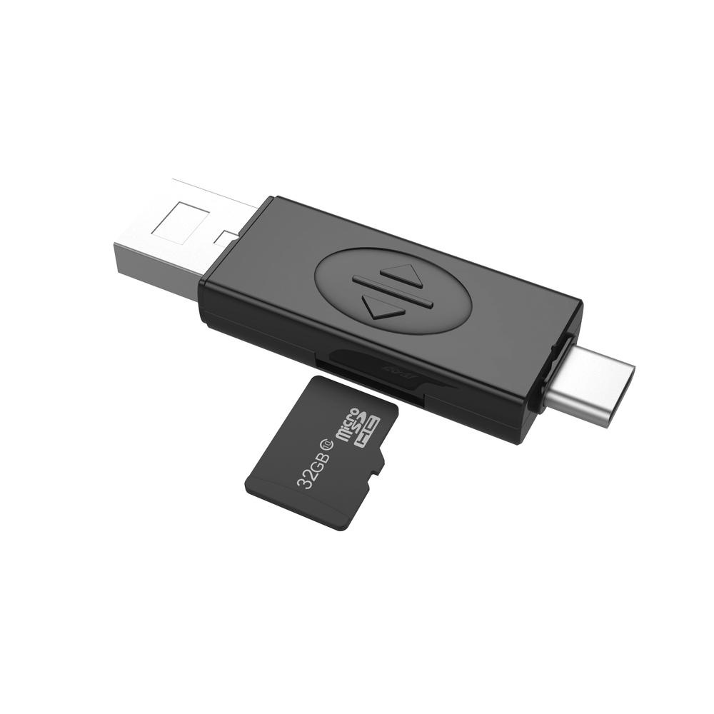 Travelmall Ultra Slim Multi-Storage SIM Card Organizer With Type C OTG Reader