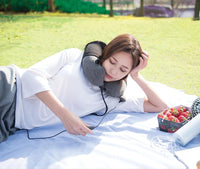 Travelmall 3D Inflatable Massage Neck Pillow With Patented Pump 3D