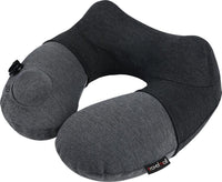 Travelmall Inflatable Neck Pillow With Patented 3D Pump in Black Color