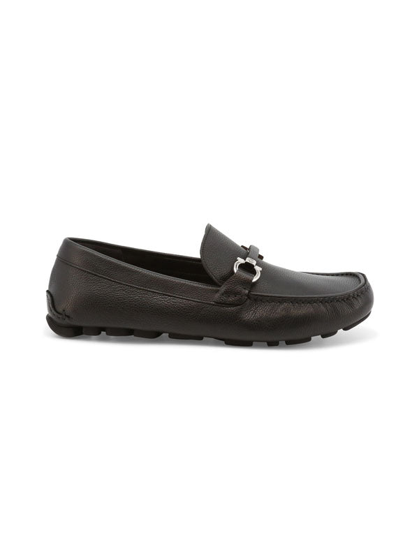 Salvatore Ferragamo Salamanca Moccasins in Black Color