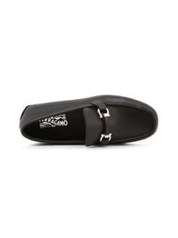 Salvatore Ferragamo Salamanca Moccasins in Black Color 3