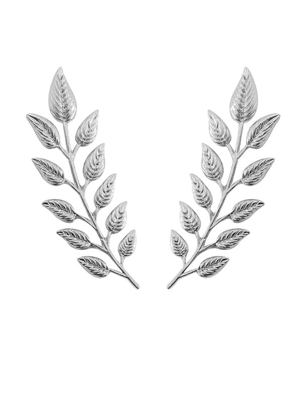Silver Leaf Brooch