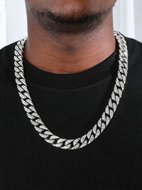 Thick Silver Chain Necklace
