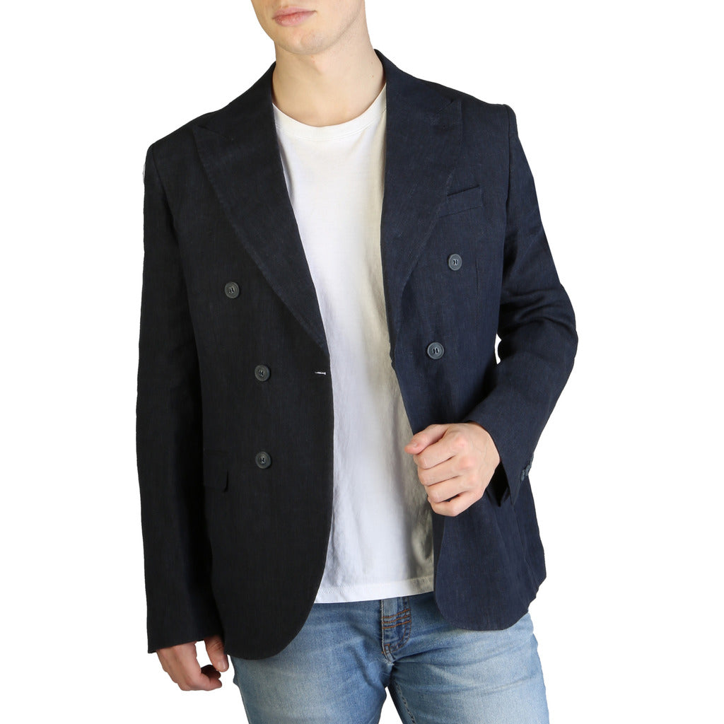 Yes Zee Linen Jacket  in Blue Color 2