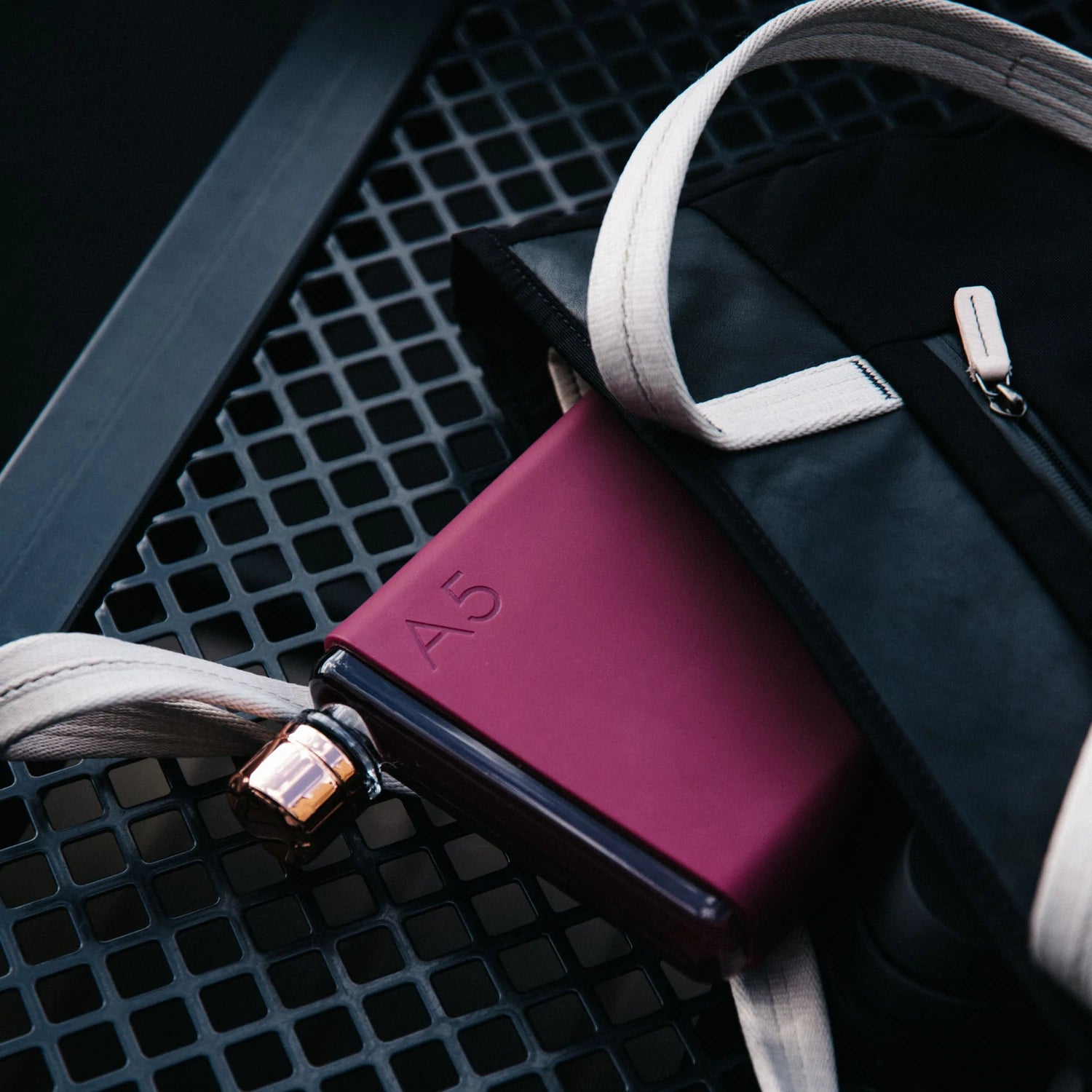 memobottle™ A5 Silicone Sleeve in Wild Plum Color 7
