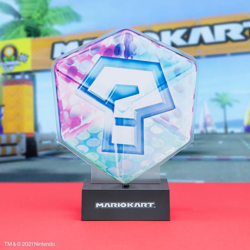 Paladone Mario Kart Acrylic Question Block Light 3