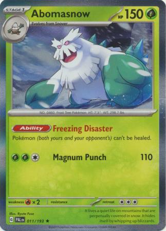 [Collector Troves] Pokemon Scarlet & Violet Paldea Evolved Abomasnow Card