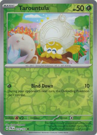 [Collector Troves] Pokemon Scarlet & Violet Paldea Evolved Tarountula Card