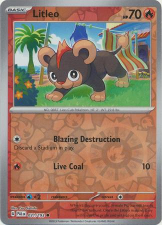 [Collector Troves] Pokemon Scarlet & Violet Paldea Evolved Litleo Card