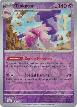 1781241Pokemon Scarlet & Violet Paldea Evolved Tinkaton Card Reverse Holo