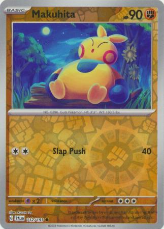 Pokemon Scarlet & Violet Paldea Evolved Makuhita Card Reverse Holo