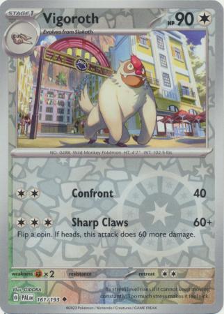 Pokemon Scarlet & Violet Paldea Evolved Vigoroth Card Reverse Holo