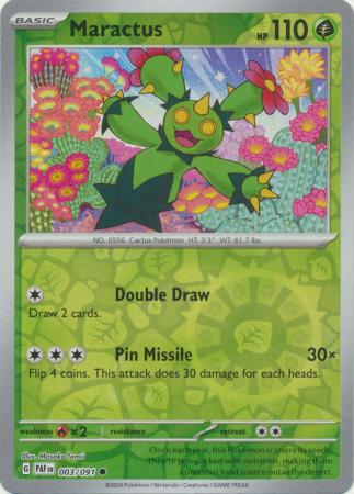 [Collector Troves] Pokemon Scarlet & Violet Paldean Fates Maractus Card