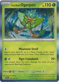 [Collector Troves] Pokemon Scarlet & Violet Twilight Masquerade Teal Mask Ogerpon Card