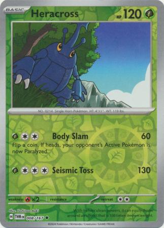 [Collector Troves] Pokemon Scarlet & Violet Twilight Masquerade Heracross Card