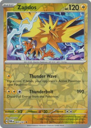 [Collector Troves] Pokemon Scarlet & Violet Twilight Masquerade Zapdos Card