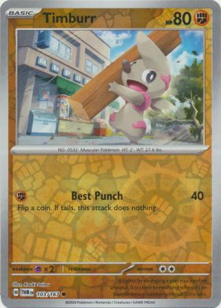 [Collector Troves] Pokemon Scarlet & Violet Twilight Masquerade Timburr Card