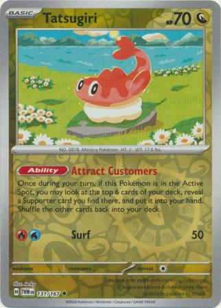 [Collector Troves] Pokemon Scarlet & Violet Twilight Masquerade Tatsugiri Card