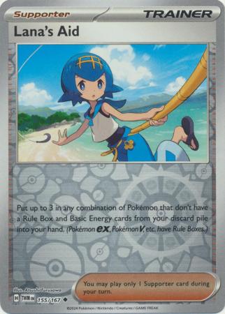 [Collector Troves] Pokemon Scarlet & Violet Twilight Masquerade Trainer Lana's Aid Card