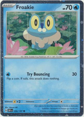 [Collector Troves] Pokemon Scarlet & Violet Obsidian Flames Froakie Card