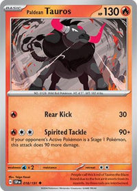 Pokemon Scarlet & Violet Surging Sparks Paldean Tauros Card