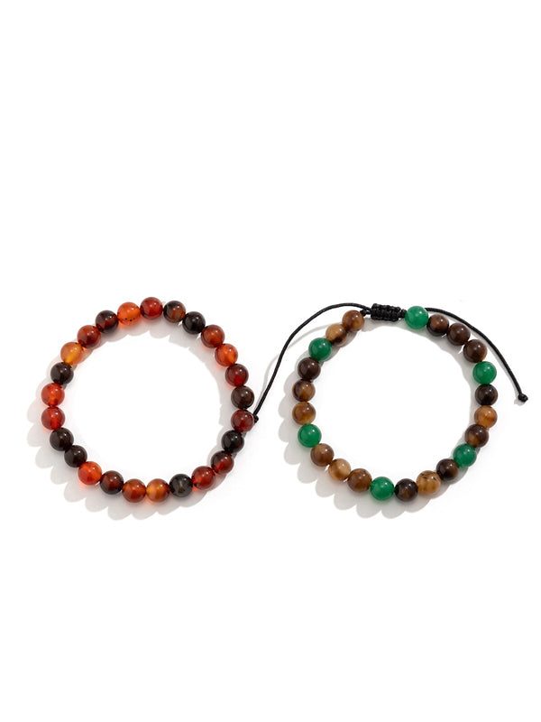 2 Beads Bracelet Set