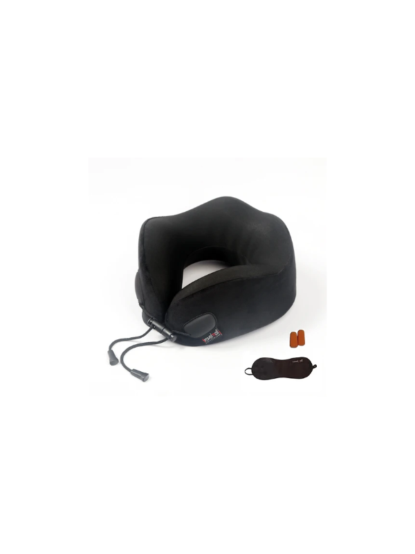 Travelmall 3-in-1 Rebond-M Foldable Memory Foam Pillow with Eye Mask & Ear Plugs