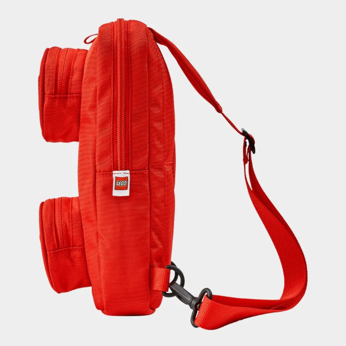 LEGO Brick 1x2 Sling Bag in Bright Red Color 4