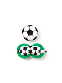 Travelmall 3D Football Shaped Travel Pillow & with Eye Mask Set