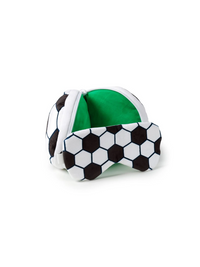 Travelmall 3D Football Shaped Travel Pillow & with Eye Mask Set