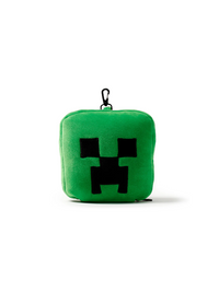 Travelmall Minecraft Creeper Shaped Plush Travel Pillow & Eye Mask Set
