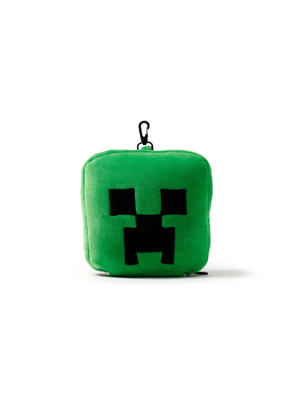 Travelmall Minecraft Creeper Shaped Plush Travel Pillow & Eye Mask Set