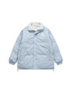 "A" Reversible Corduroy Fleece Jacket in Light Blue Color 8