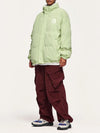 "A" Reversible Corduroy Fleece Jacket in Light Green Color 7