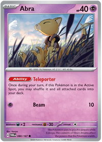 [Collector Troves] Pokemon Scarlet & Violet Twilight Masquerade Abra Card