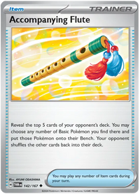 [Collector Troves] Pokemon Scarlet & Violet Twilight Masquerade Trainer Accompanying Flute Card