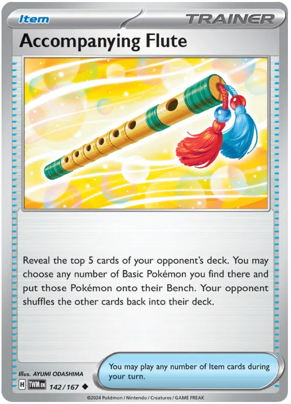 [Collector Troves] Pokemon Scarlet & Violet Twilight Masquerade Trainer Accompanying Flute Card