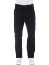 Alpha Studio Straight Leg Blue Pants