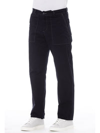 Alpha Studio Straight Leg Blue Pants 2