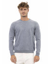 Alpha Studio Wool Blend Round Neck Sweater 4