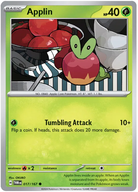 [Collector Troves] Pokemon Scarlet & Violet Twilight Masquerade Applin Card