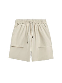 Apricot Lightweight Shorts with Large Pockets 