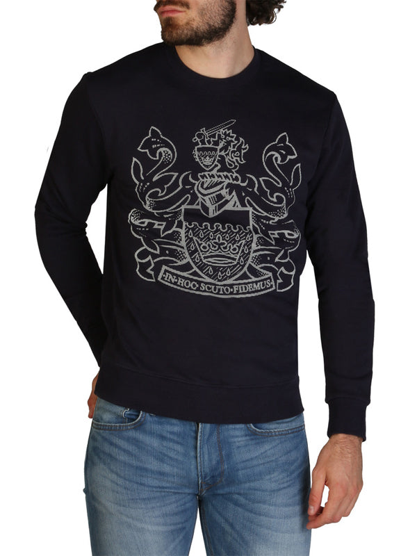 Aquascutum Dark Blue Logo Sweater